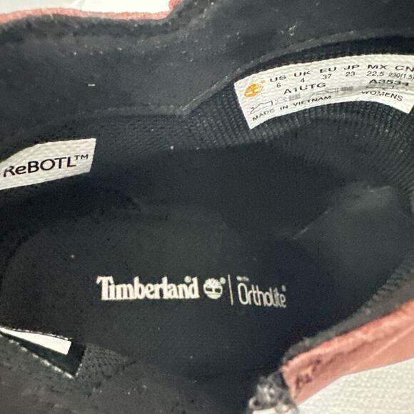 Timberland Tillston Booties Women's Size 6 Burgundy Ankle Boot - Picture 8 of 14